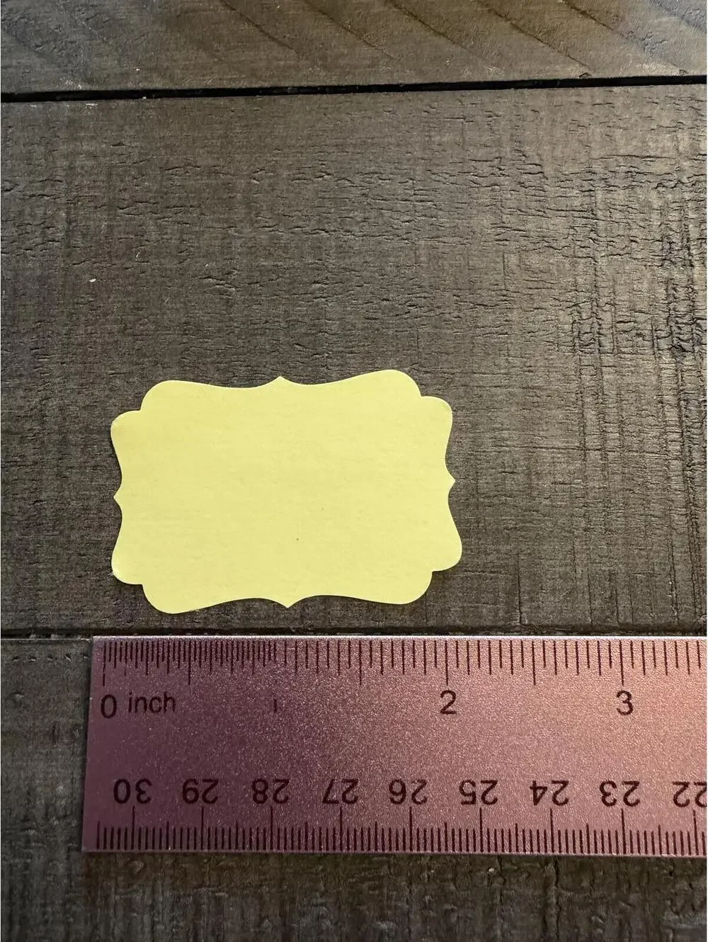 Stampin’ Up decorative label shape punch